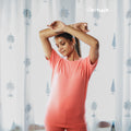 Bamboo Women Nightwear Full set - Fuchsia Pink (S-XL) | Initials 4