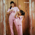 Bamboo Mom & Daughter Matching Set - ⁠Lavender (1-5Years) (S-XL) | Initials 1