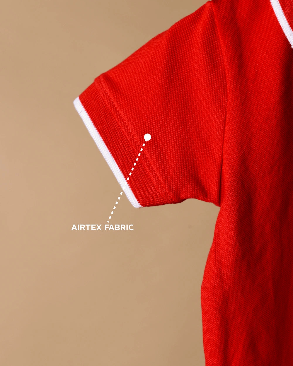 Classic Red Cotton Polo T-Shirt for Kids – Hand-min