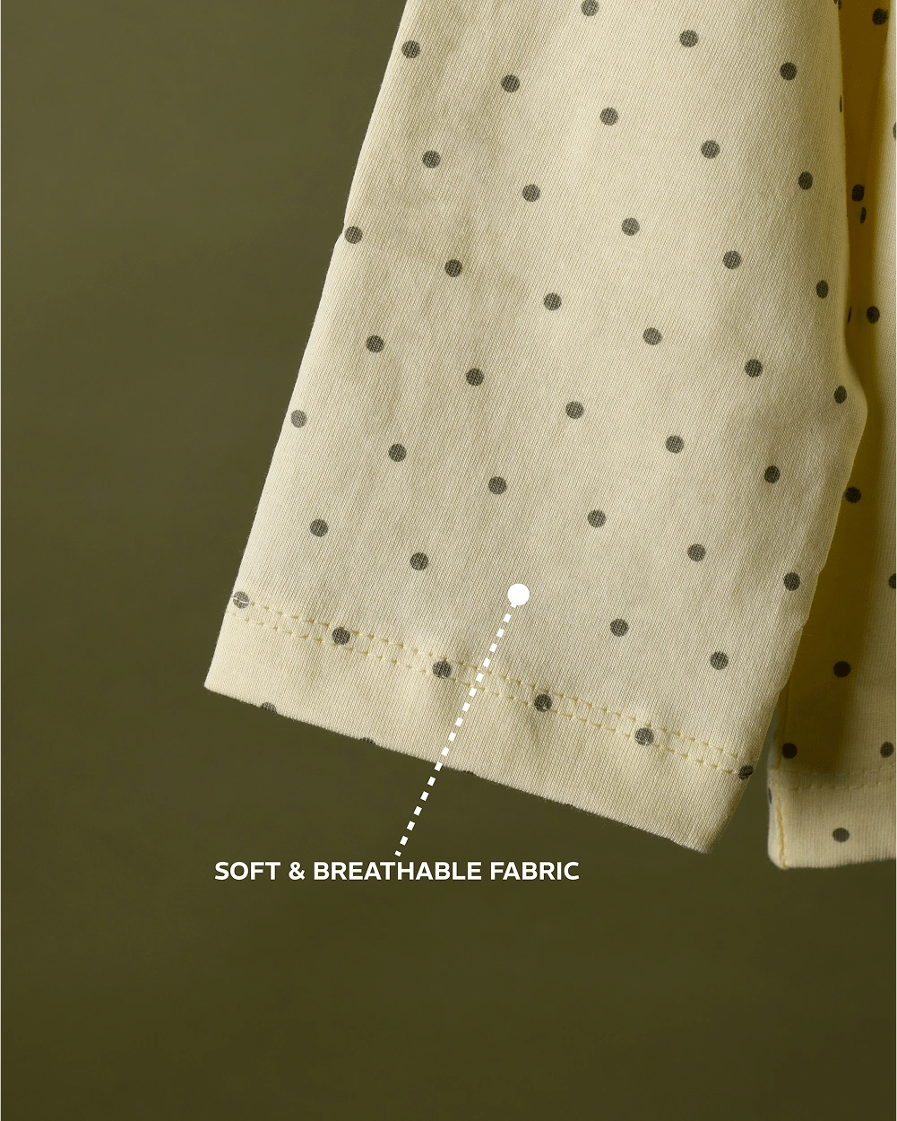 Stylish Mustache Flock Print Polka Dot Tee – 3-min
