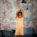 Bamboo Kids Nightwear set - ⁠Peach (1-5Years) | Initials 3