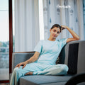 Bamboo Women Nightwear Full Set - Fresh Mint (S-XL) | Initials 3