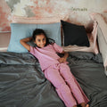 Bamboo Kids Nightwear Full set - Lavender (1-5Years) | Initials 1